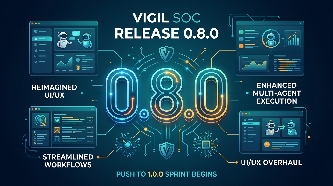 VigilSOC 0.8.0 release banner