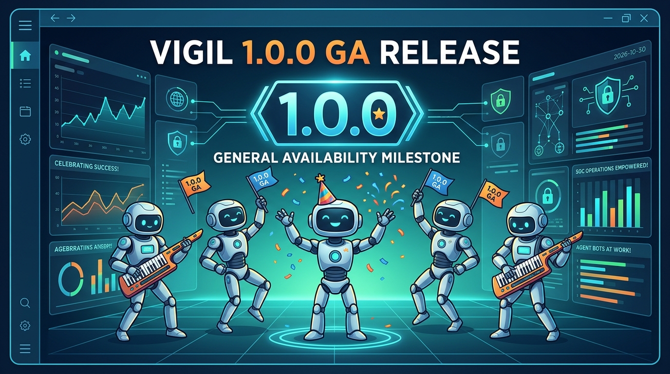 VigilSOC 1.0.0 release banner